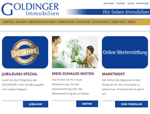 Tablet Screenshot of goldinger.ch